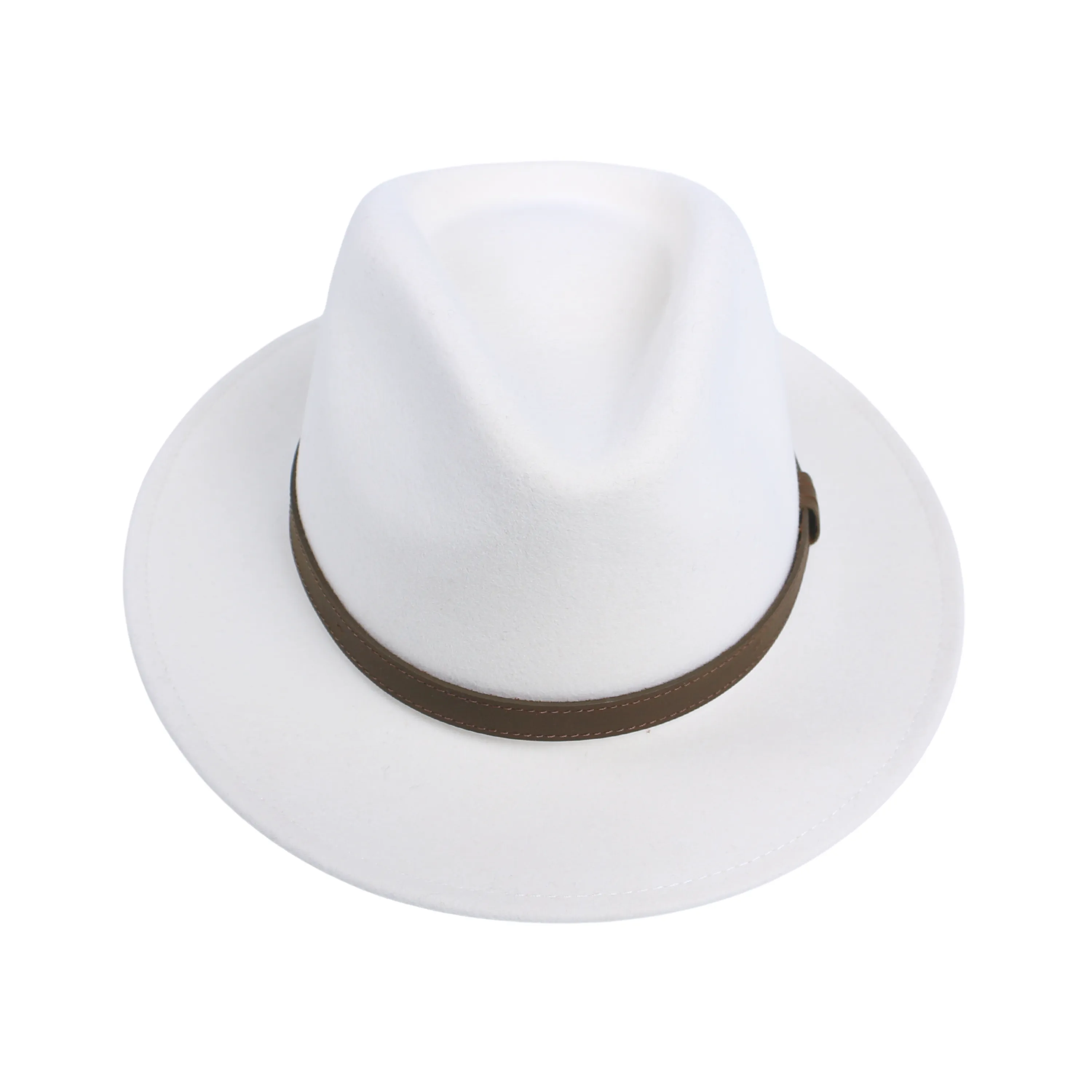 Wide Brim Classic Trilby Fedora Hat for Men & Women
