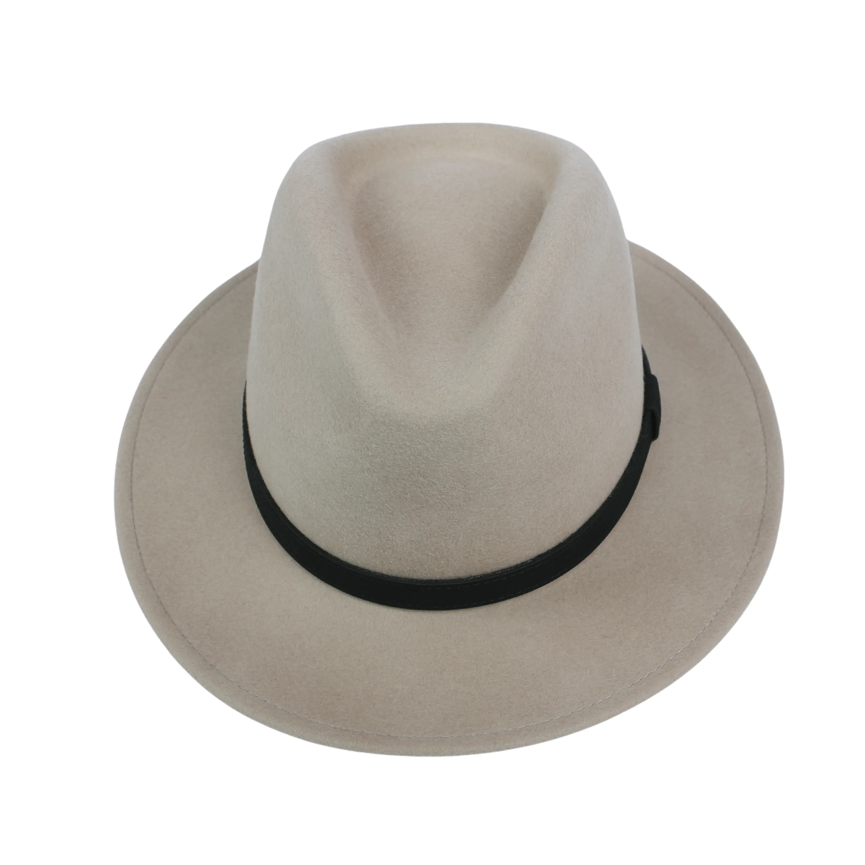 Wide Brim Classic Trilby Fedora Hat for Men & Women