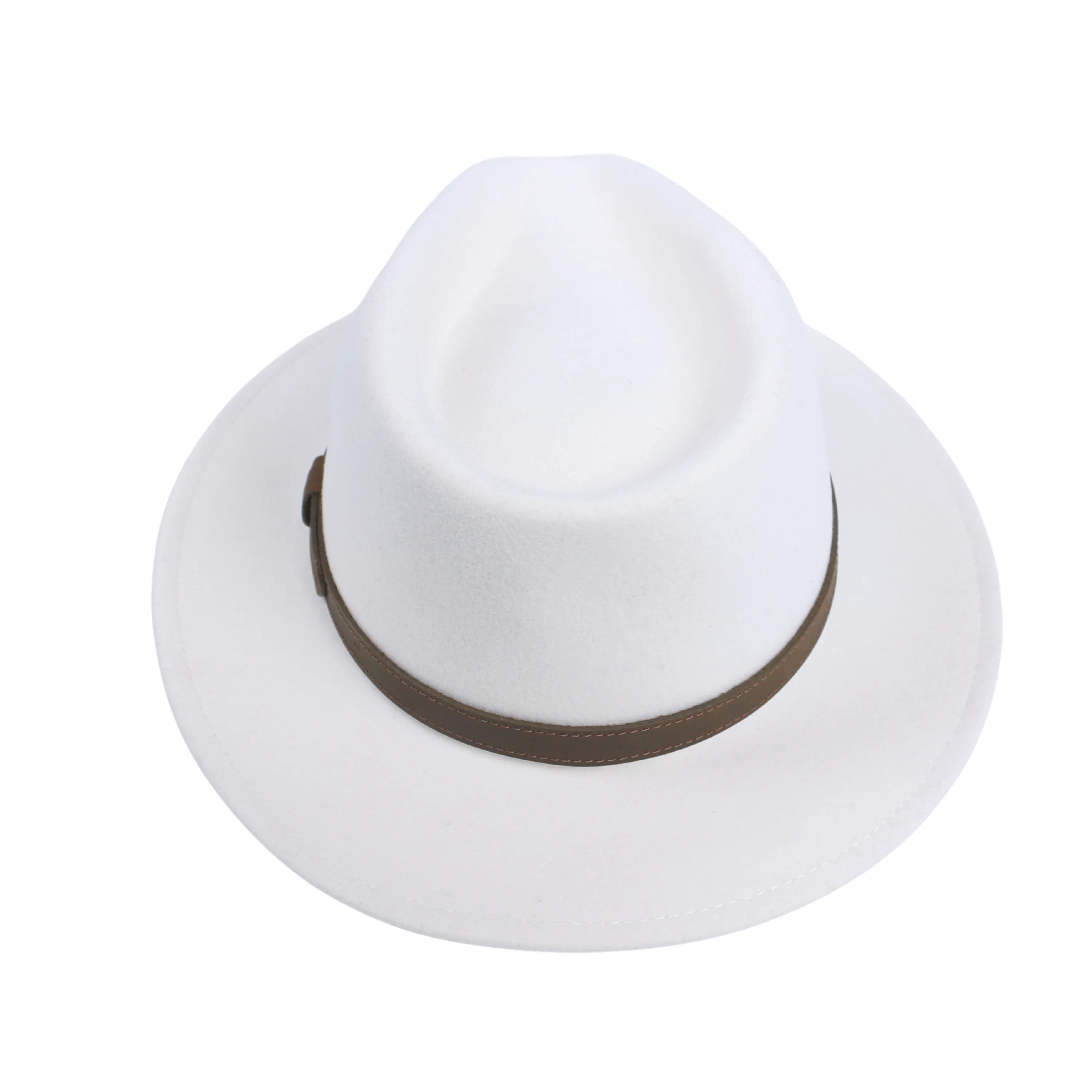 Wide Brim Classic Trilby Fedora Hat for Men & Women