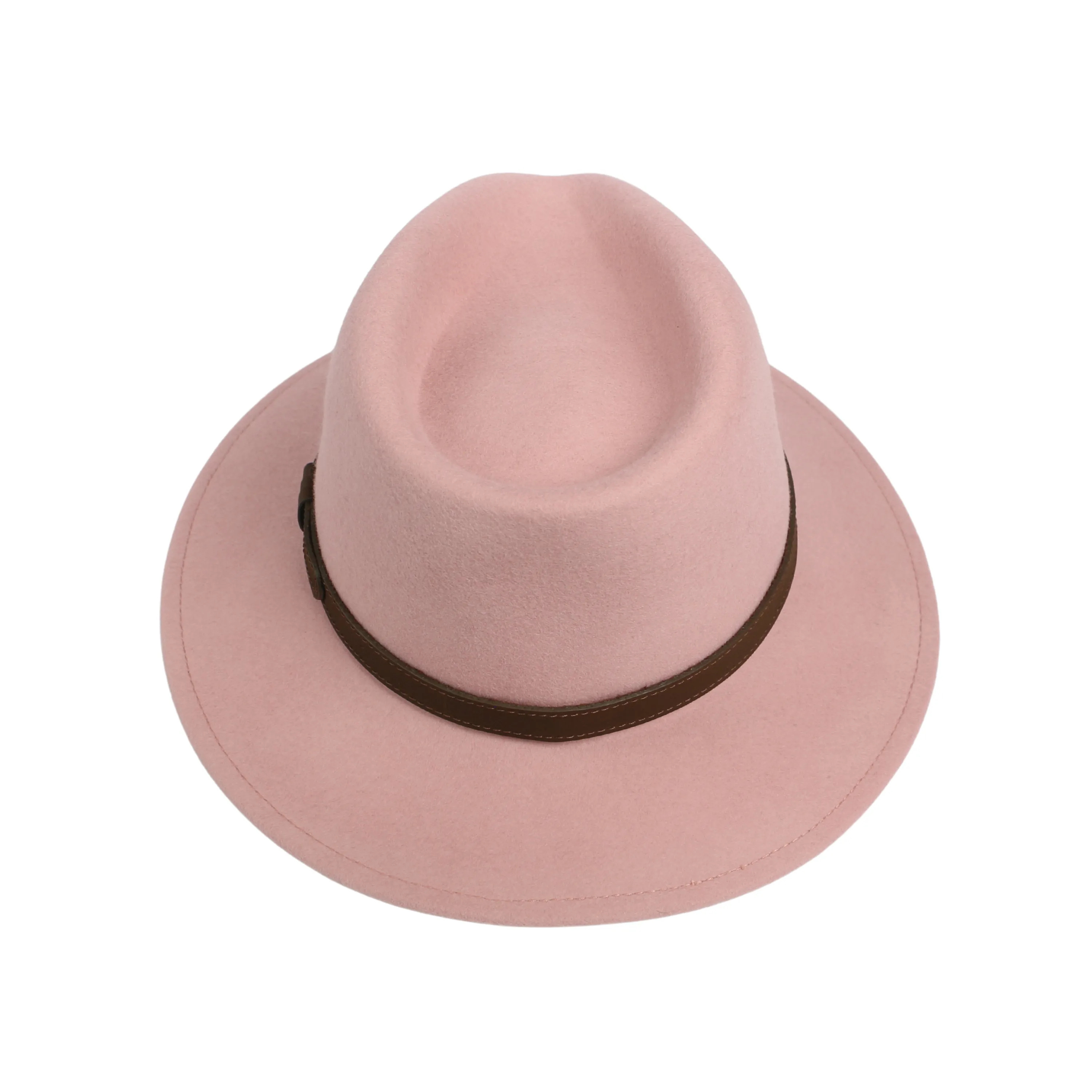 Wide Brim Classic Trilby Fedora Hat for Men & Women