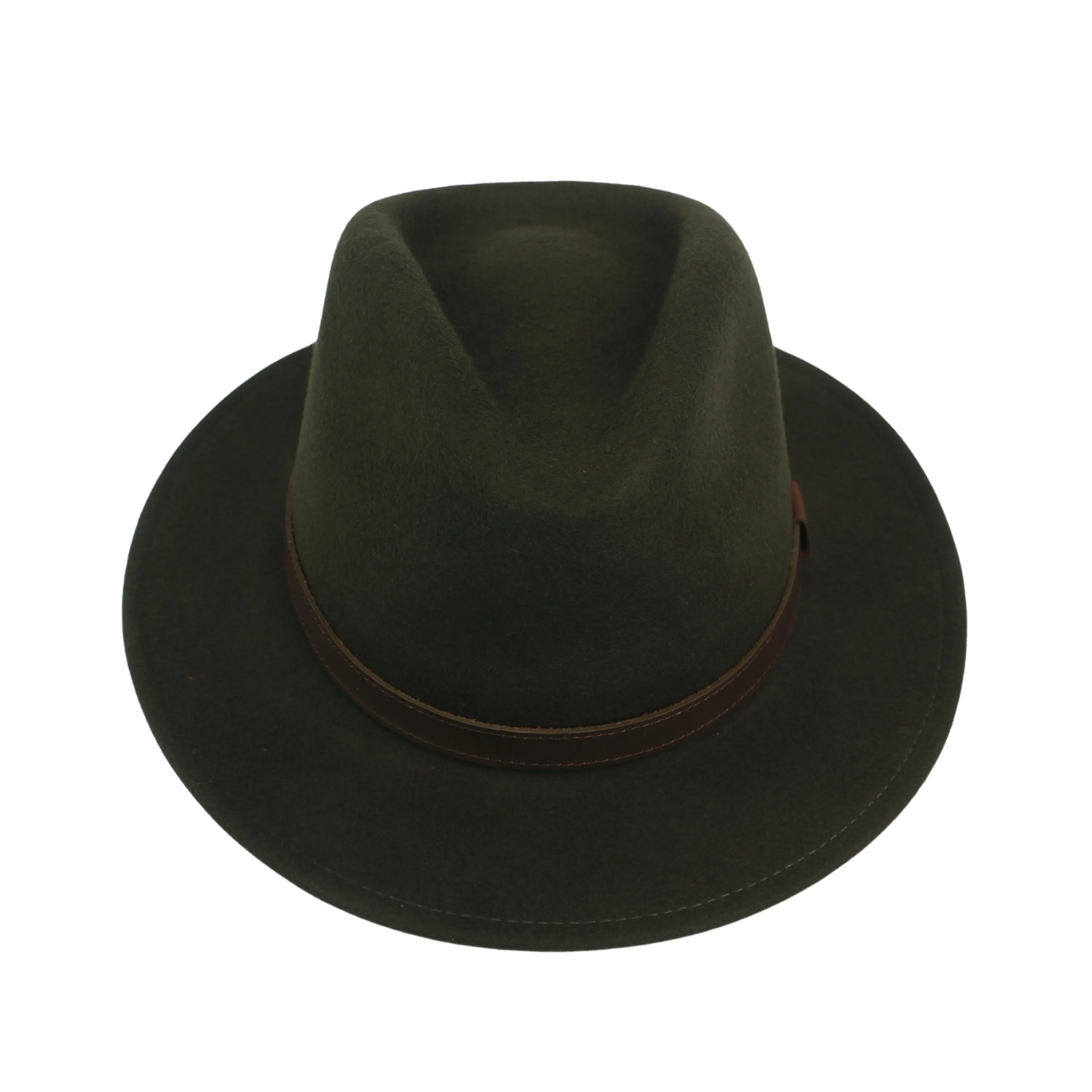 Wide Brim Classic Trilby Fedora Hat for Men & Women