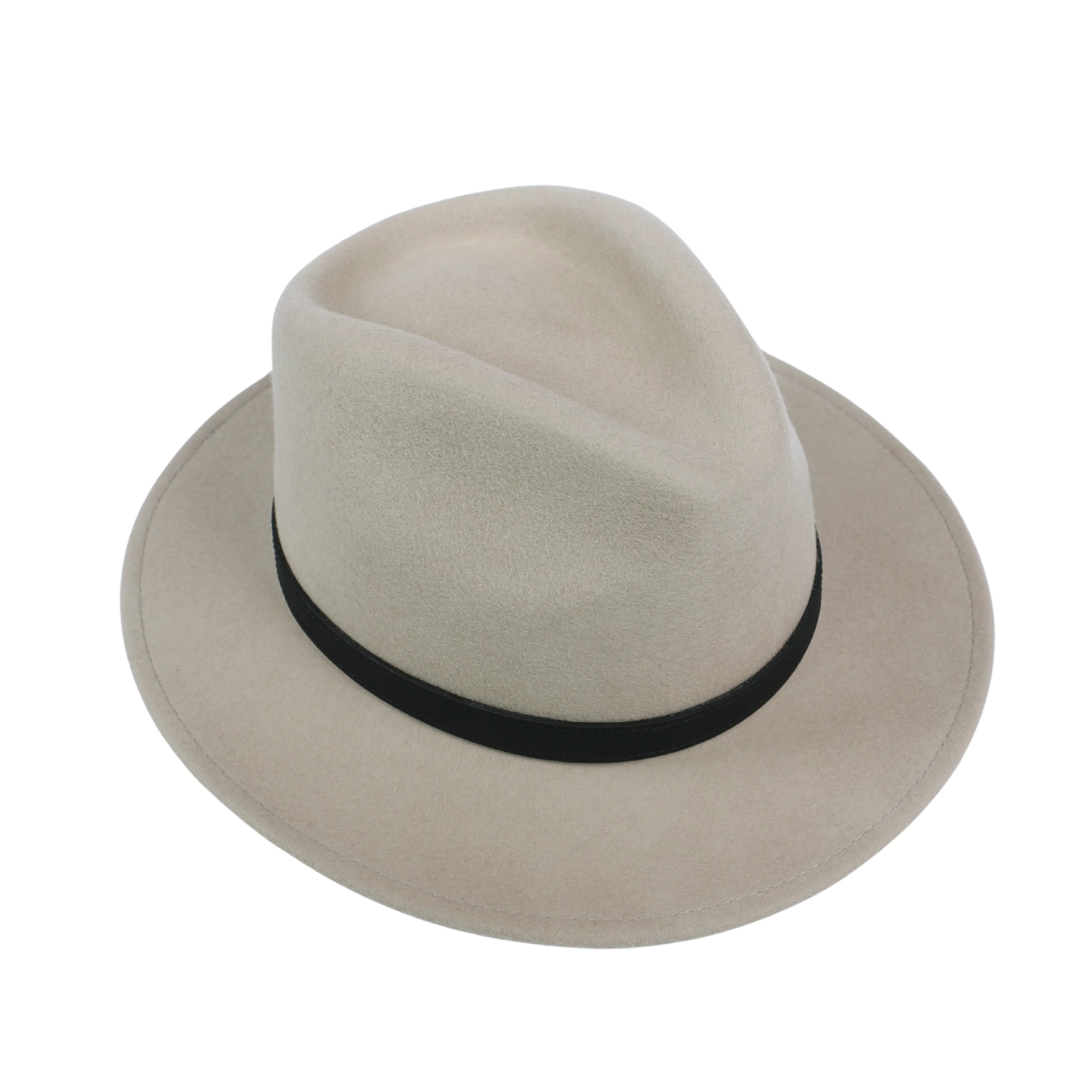 Wide Brim Classic Trilby Fedora Hat for Men & Women