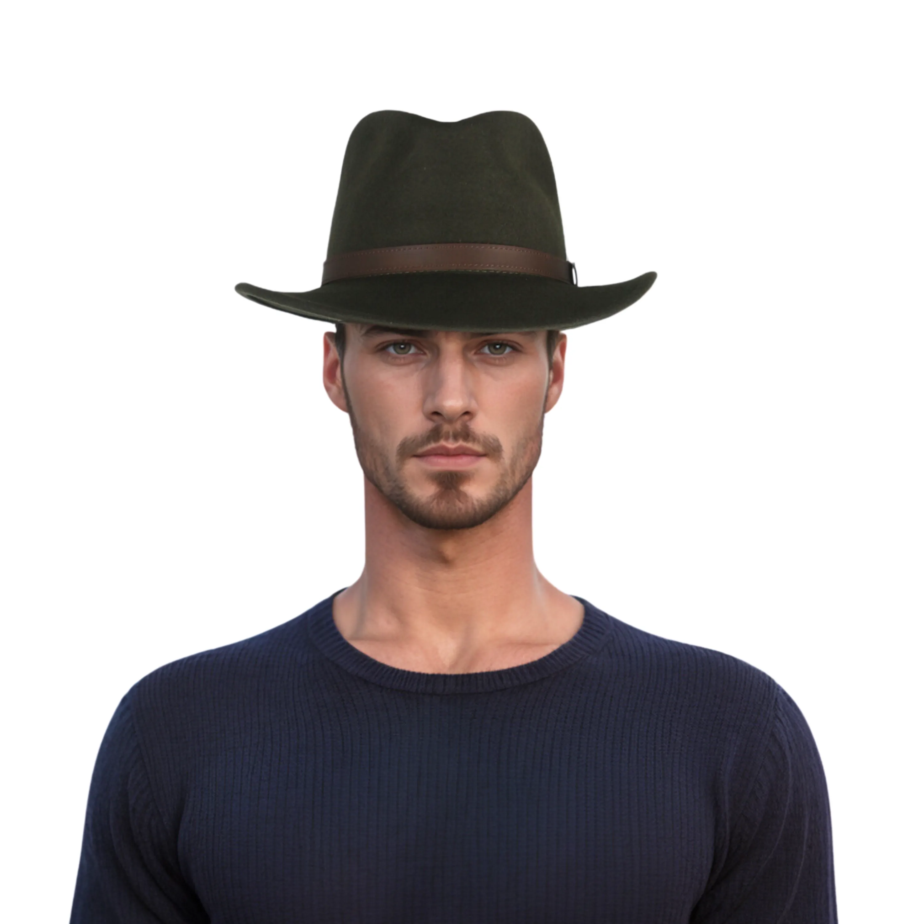 Wide Brim Classic Trilby Fedora Hat for Men & Women