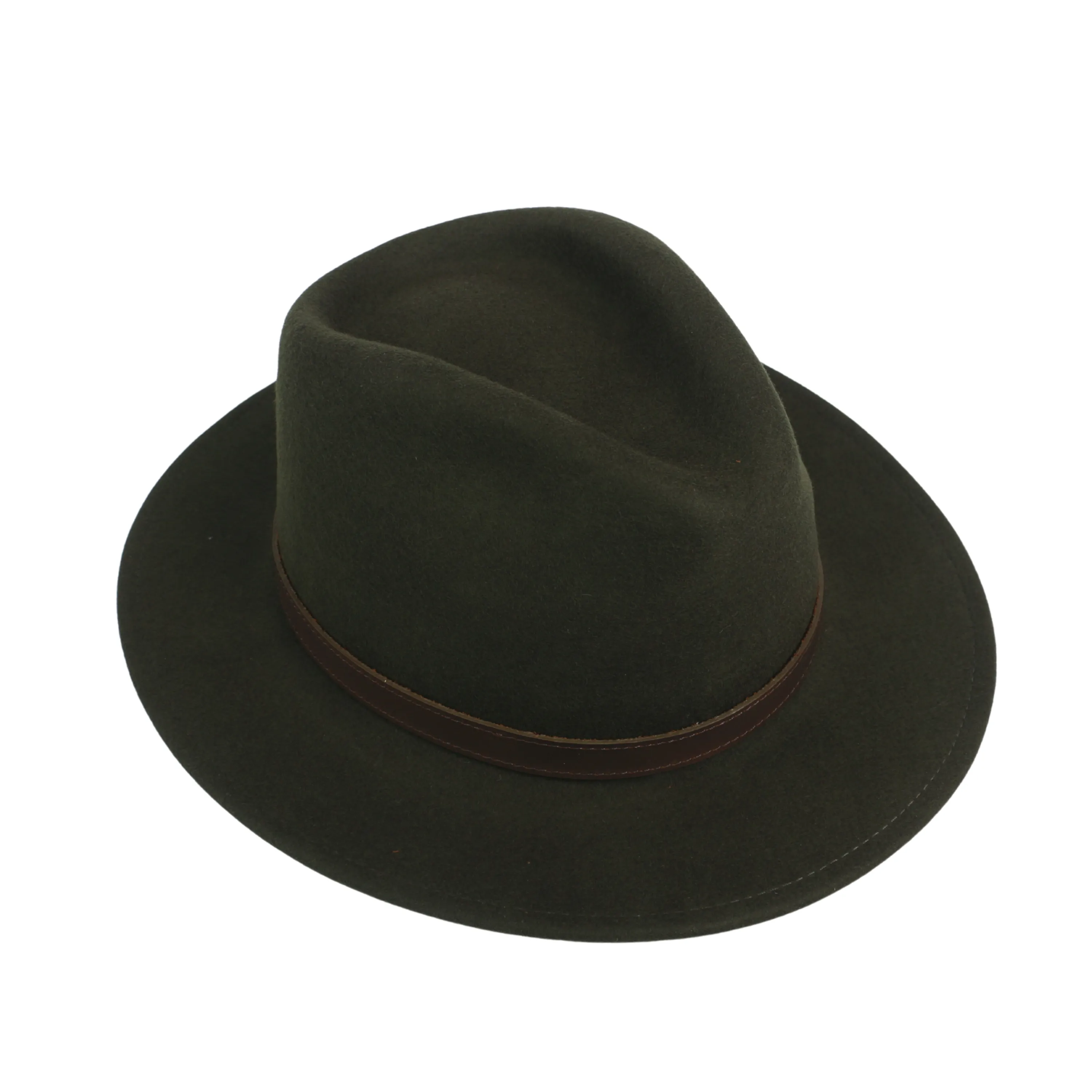 Wide Brim Classic Trilby Fedora Hat for Men & Women