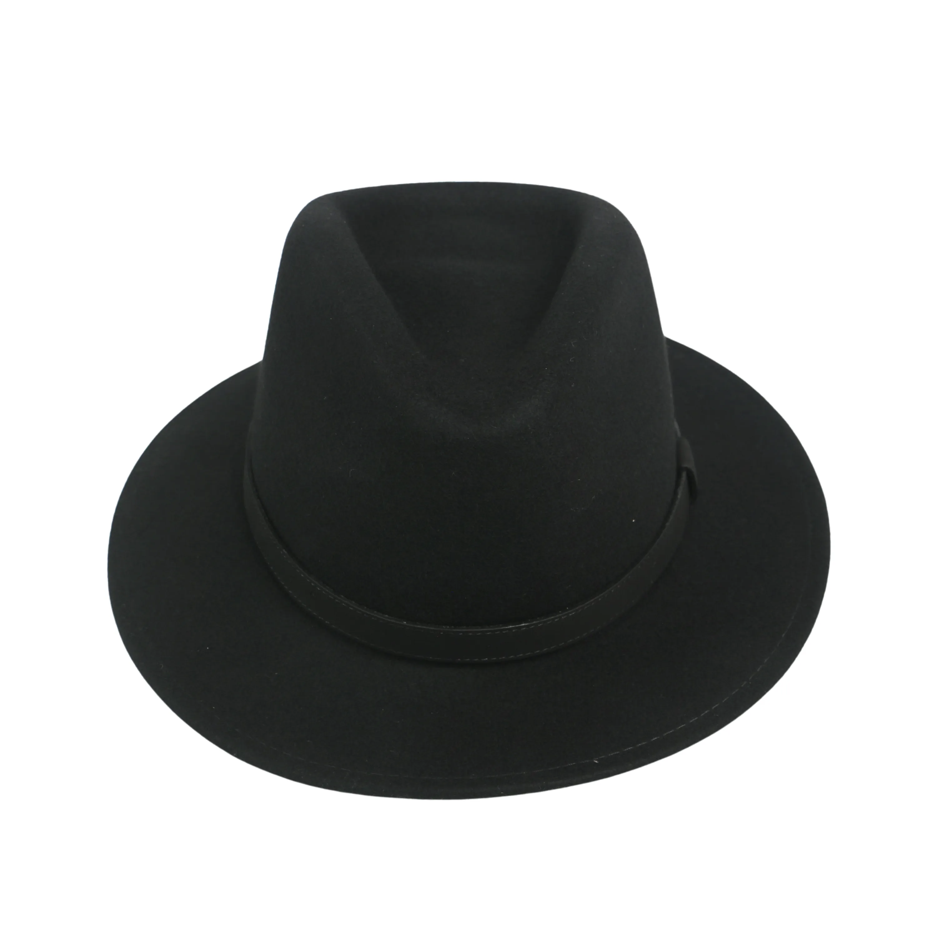 Wide Brim Classic Trilby Fedora Hat for Men & Women