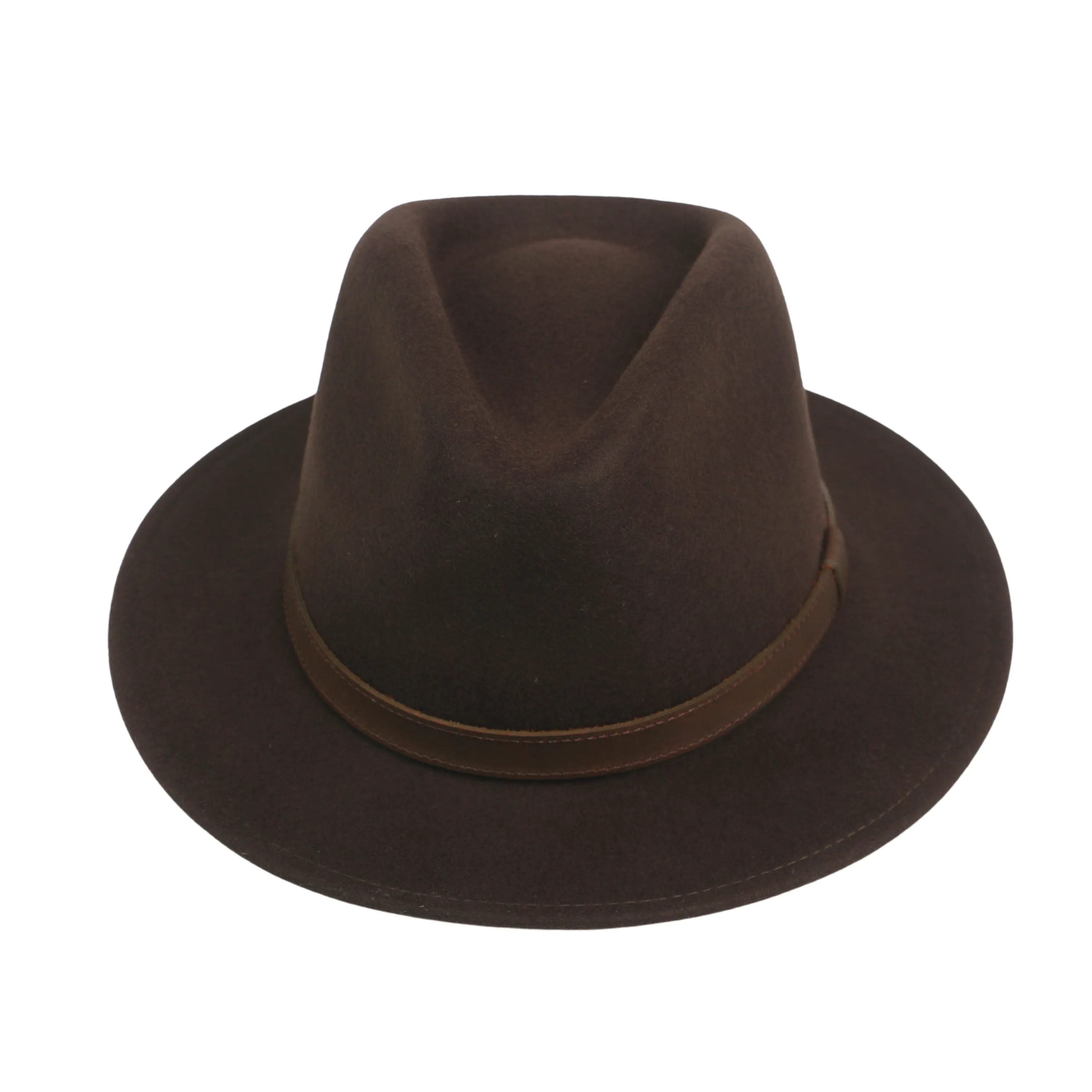 Wide Brim Classic Trilby Fedora Hat for Men & Women
