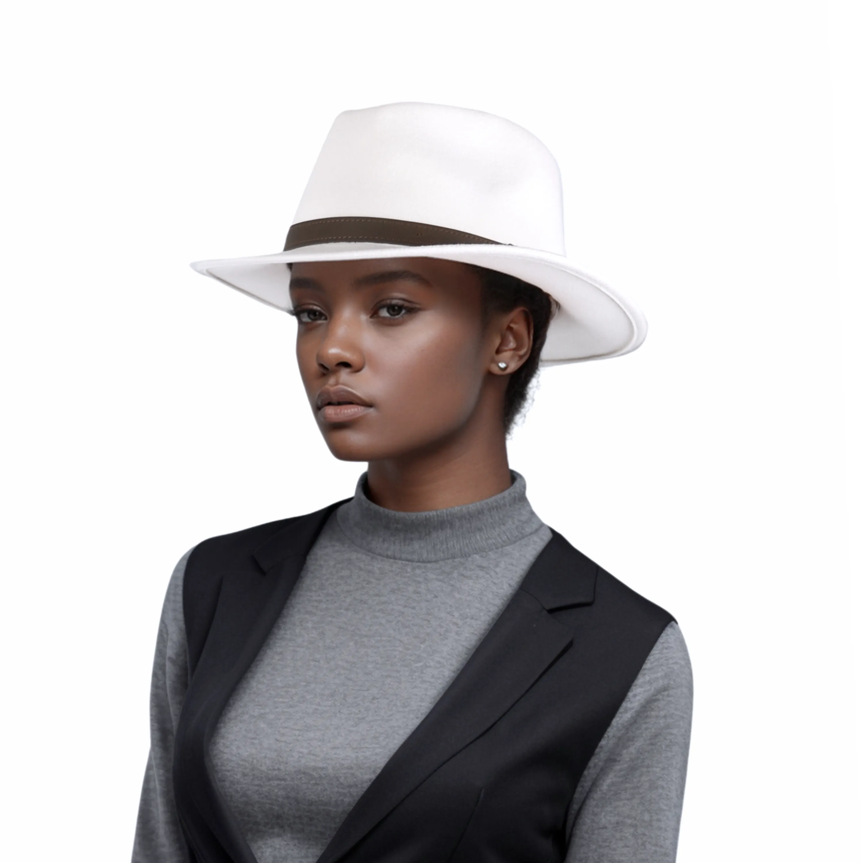 Wide Brim Classic Trilby Fedora Hat for Men & Women