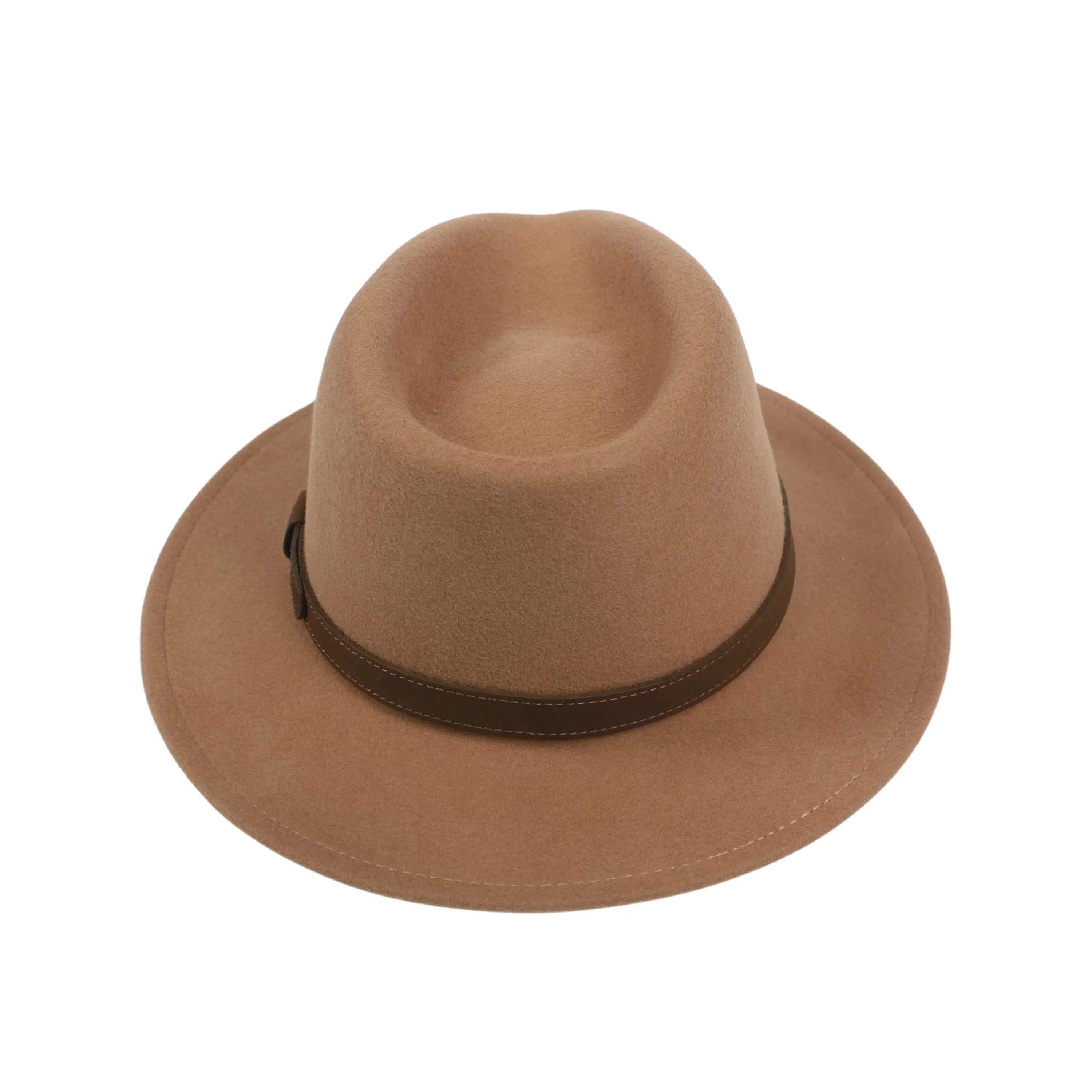 Wide Brim Classic Trilby Fedora Hat for Men & Women