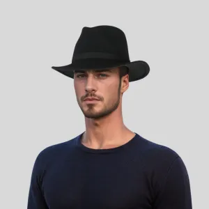 Wide Brim Classic Trilby Fedora Hat for Men & Women