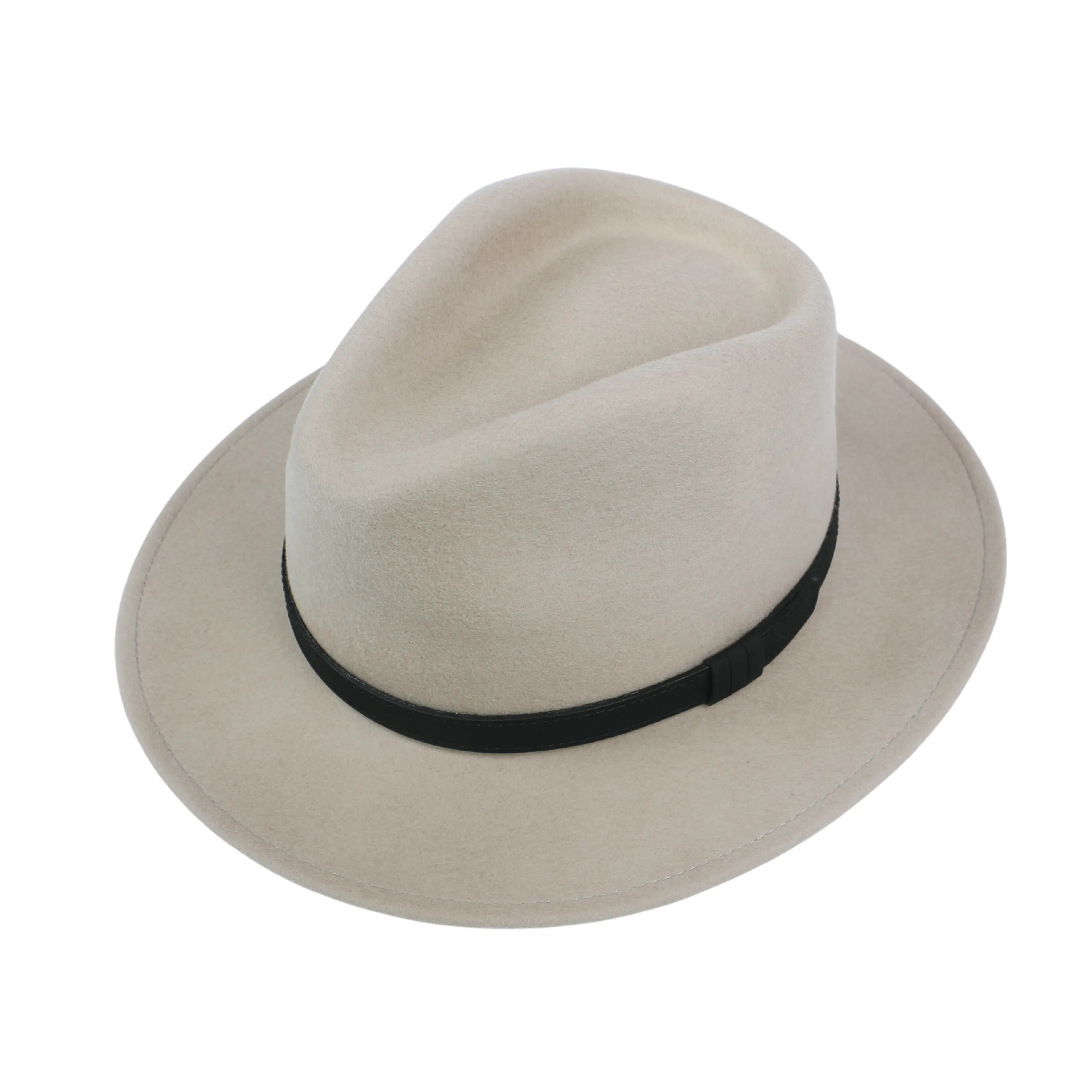 Wide Brim Classic Trilby Fedora Hat for Men & Women