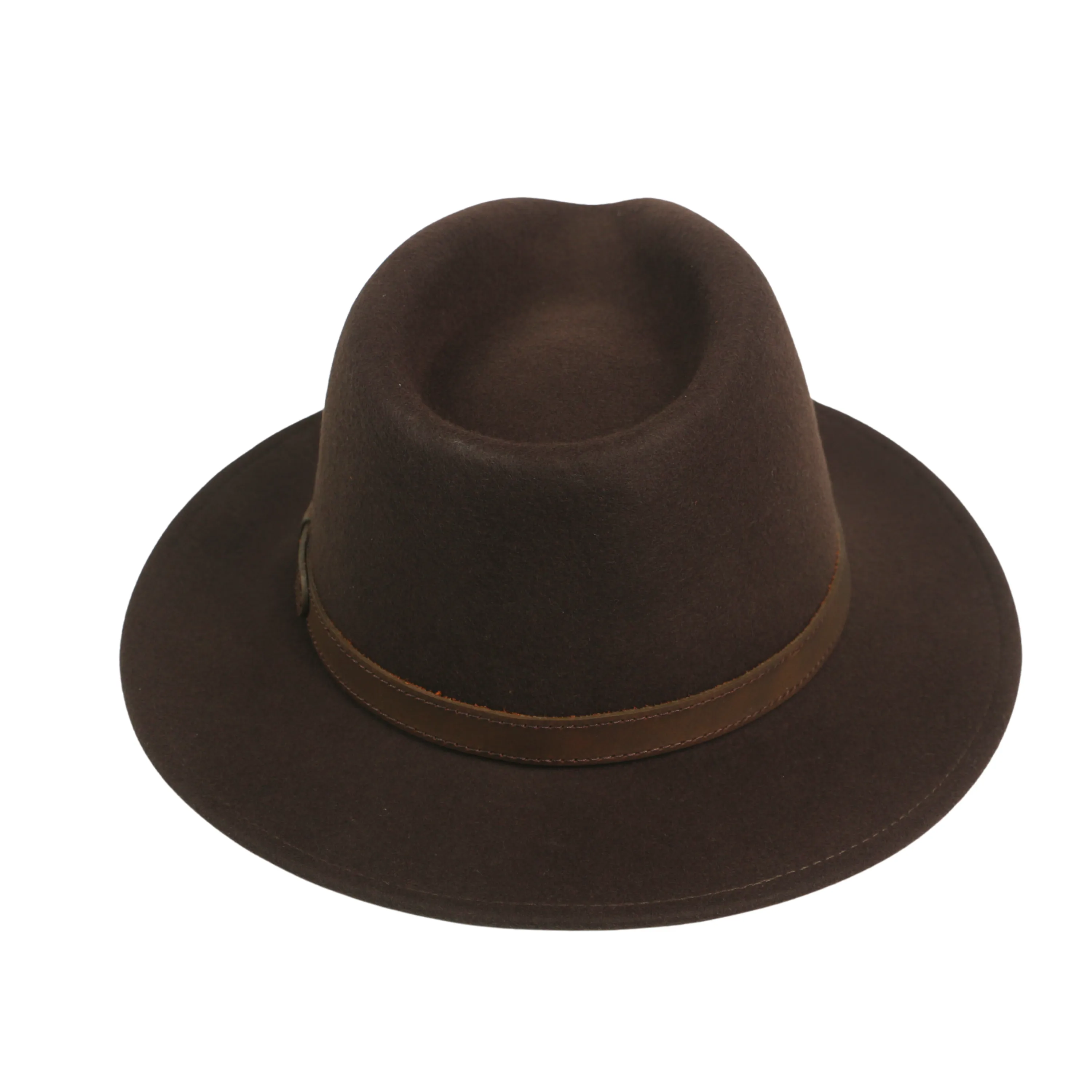 Wide Brim Classic Trilby Fedora Hat for Men & Women