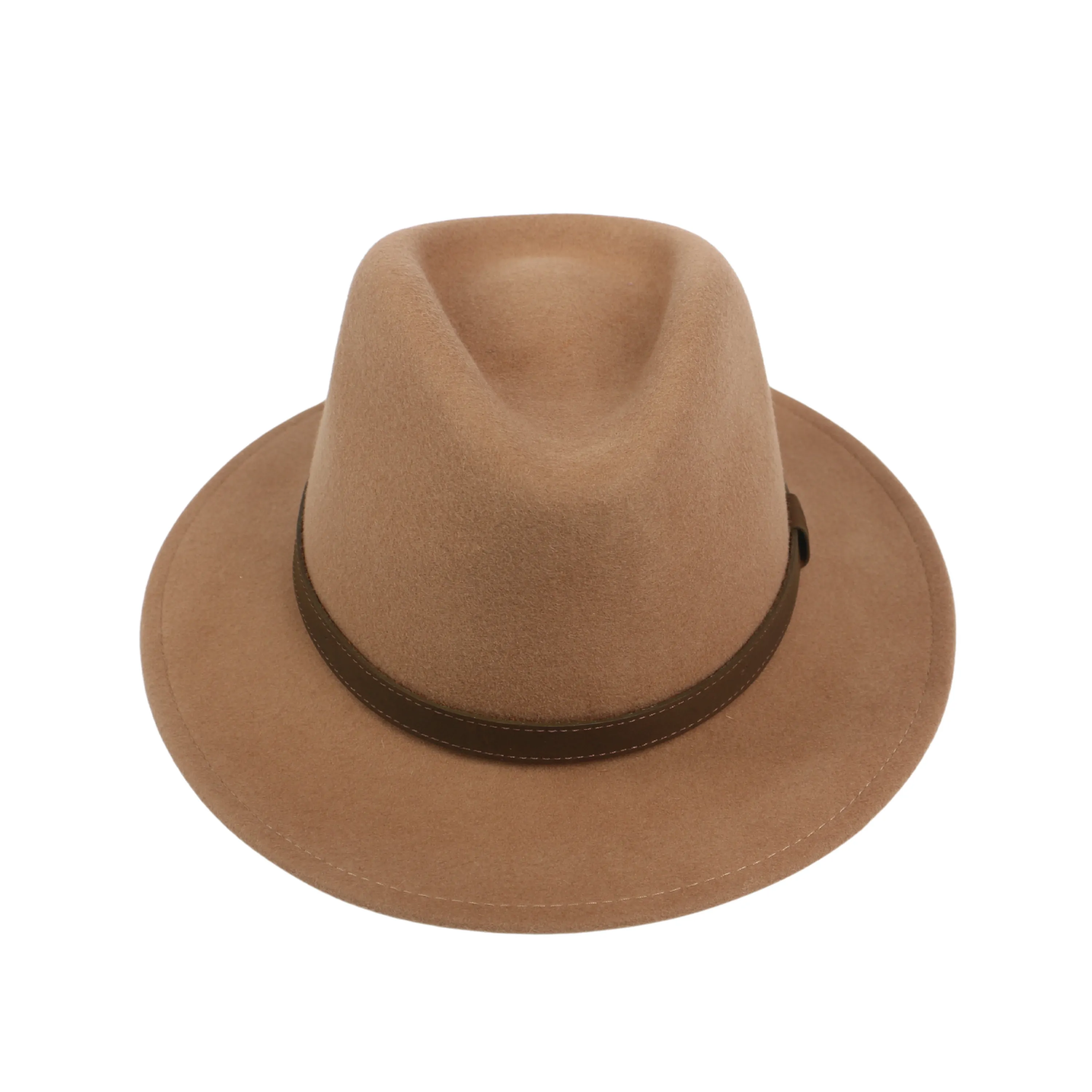 Wide Brim Classic Trilby Fedora Hat for Men & Women