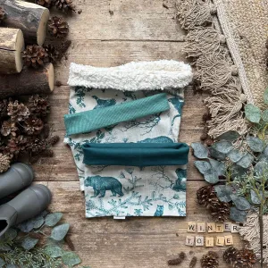 Winter Toile Printed Snood | Ready To Post