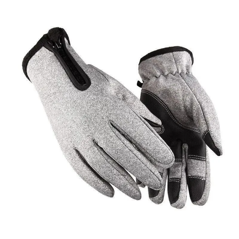 Winter Warm Windproof Waterproof Anti-Slip Thermal Touch Screen Gloves Unisex M Size