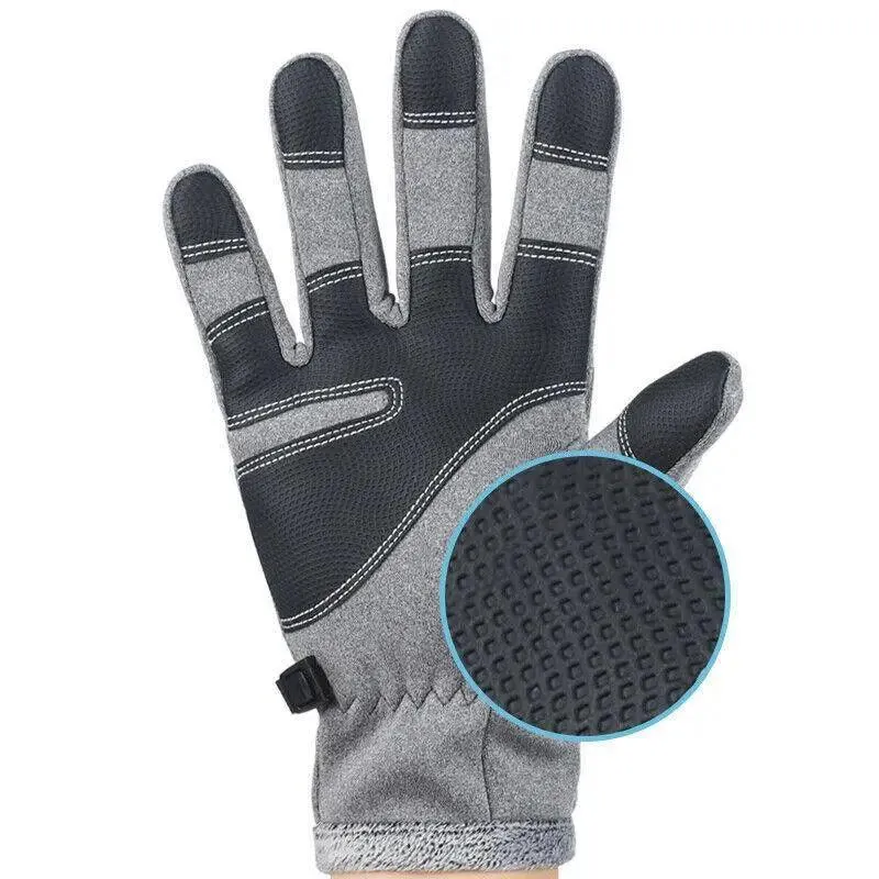 Winter Warm Windproof Waterproof Anti-Slip Thermal Touch Screen Gloves Unisex M Size