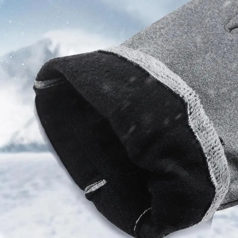 Winter Warm Windproof Waterproof Anti-Slip Thermal Touch Screen Gloves Unisex M Size