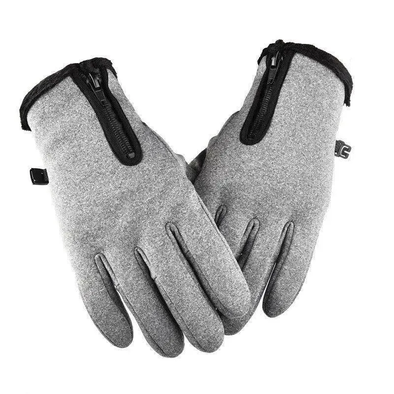 Winter Warm Windproof Waterproof Anti-Slip Thermal Touch Screen Gloves Unisex M Size