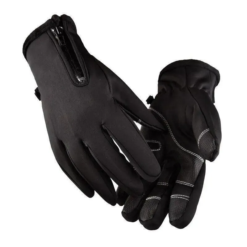 Winter Warm Windproof Waterproof Anti-Slip Thermal Touch Screen Gloves Unisex M Size
