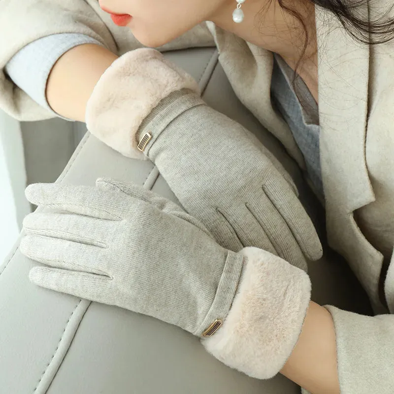 Winter Women’s Touchscreen Gloves - Velvet Lined