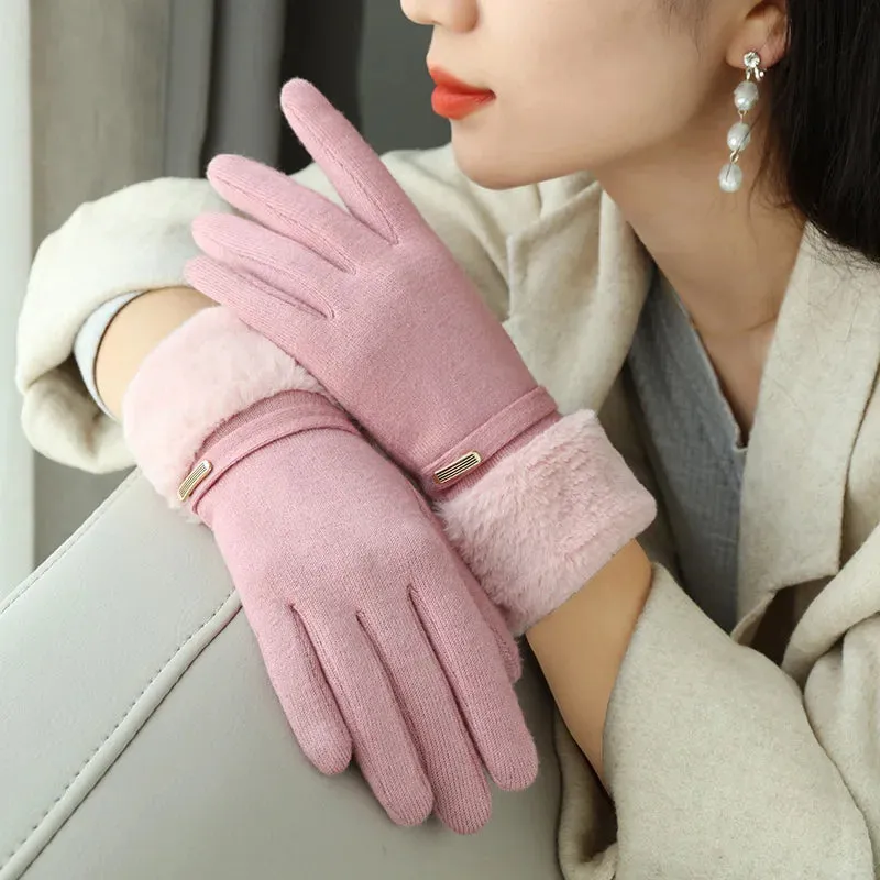 Winter Women’s Touchscreen Gloves - Velvet Lined