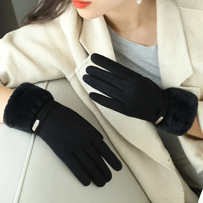 Winter Women’s Touchscreen Gloves - Velvet Lined
