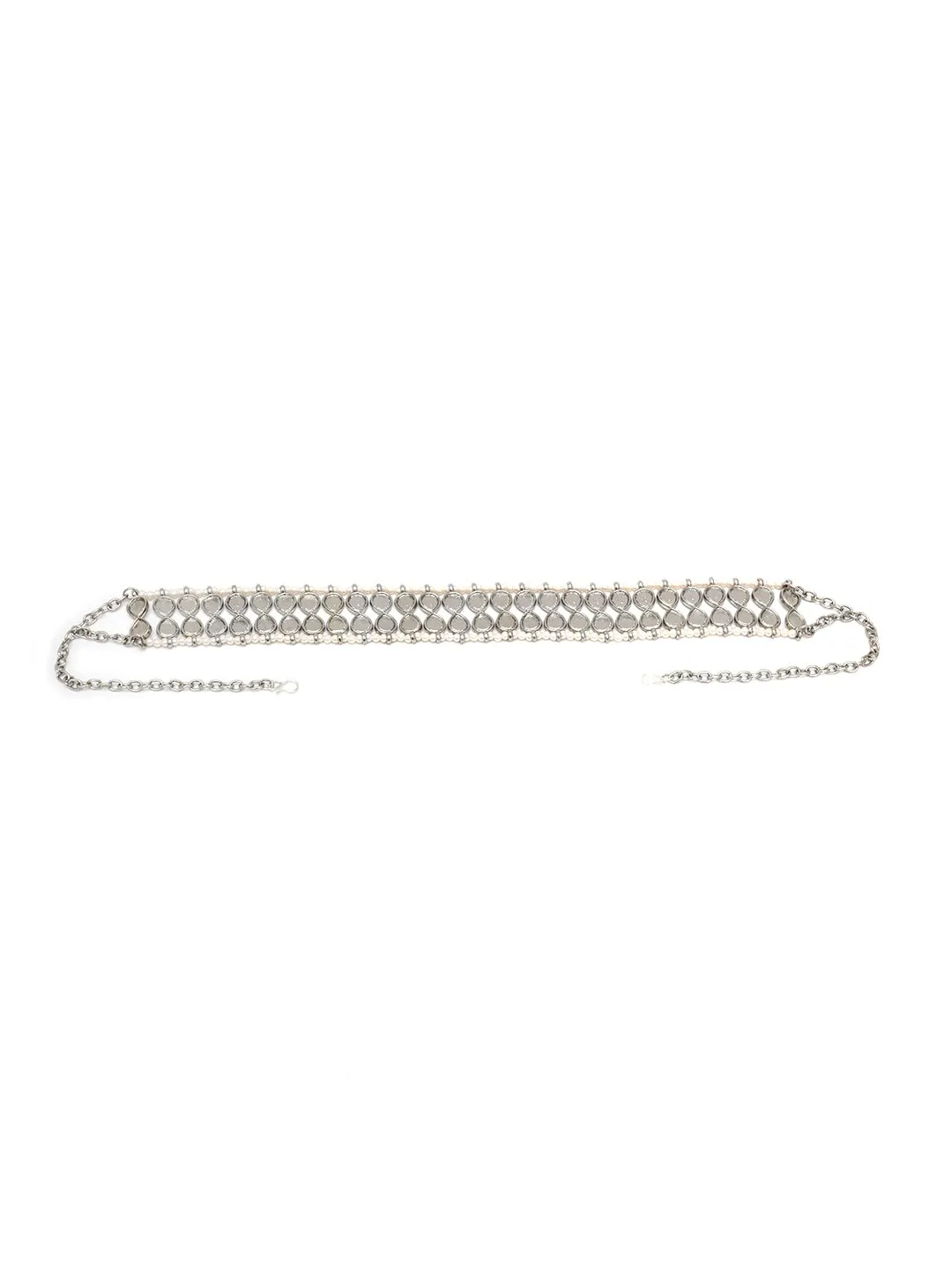 Women Silver-Toned Embellished Hairband