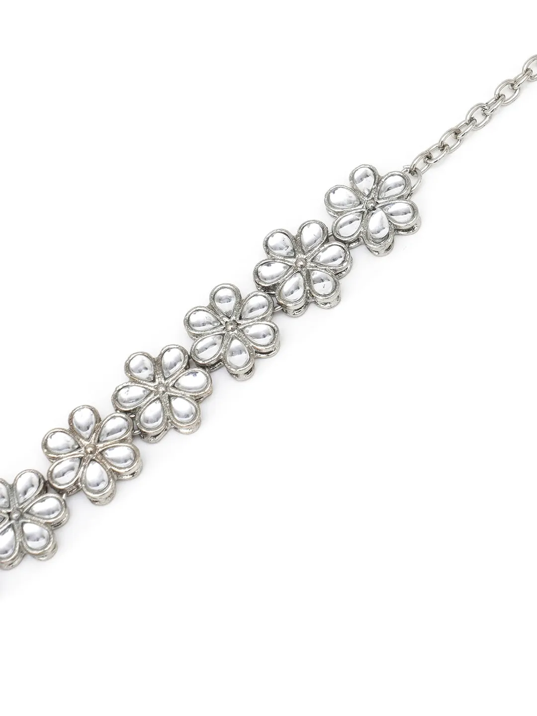 Women Silver-Toned Embellished Hairband
