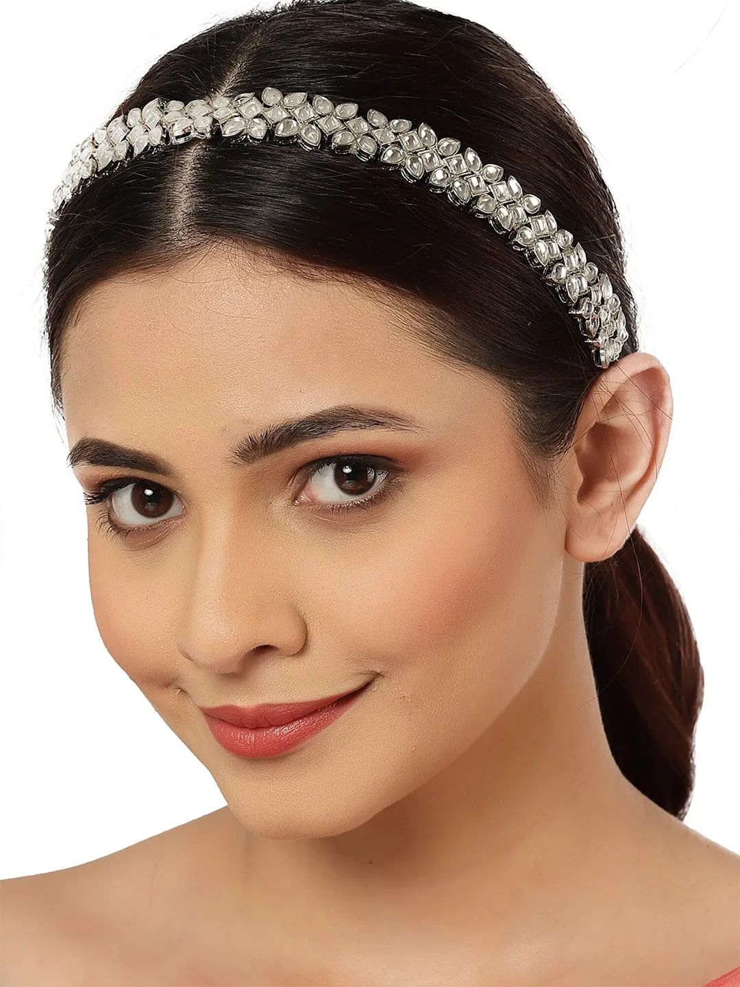 Women Silver-Toned Embellished Hairband