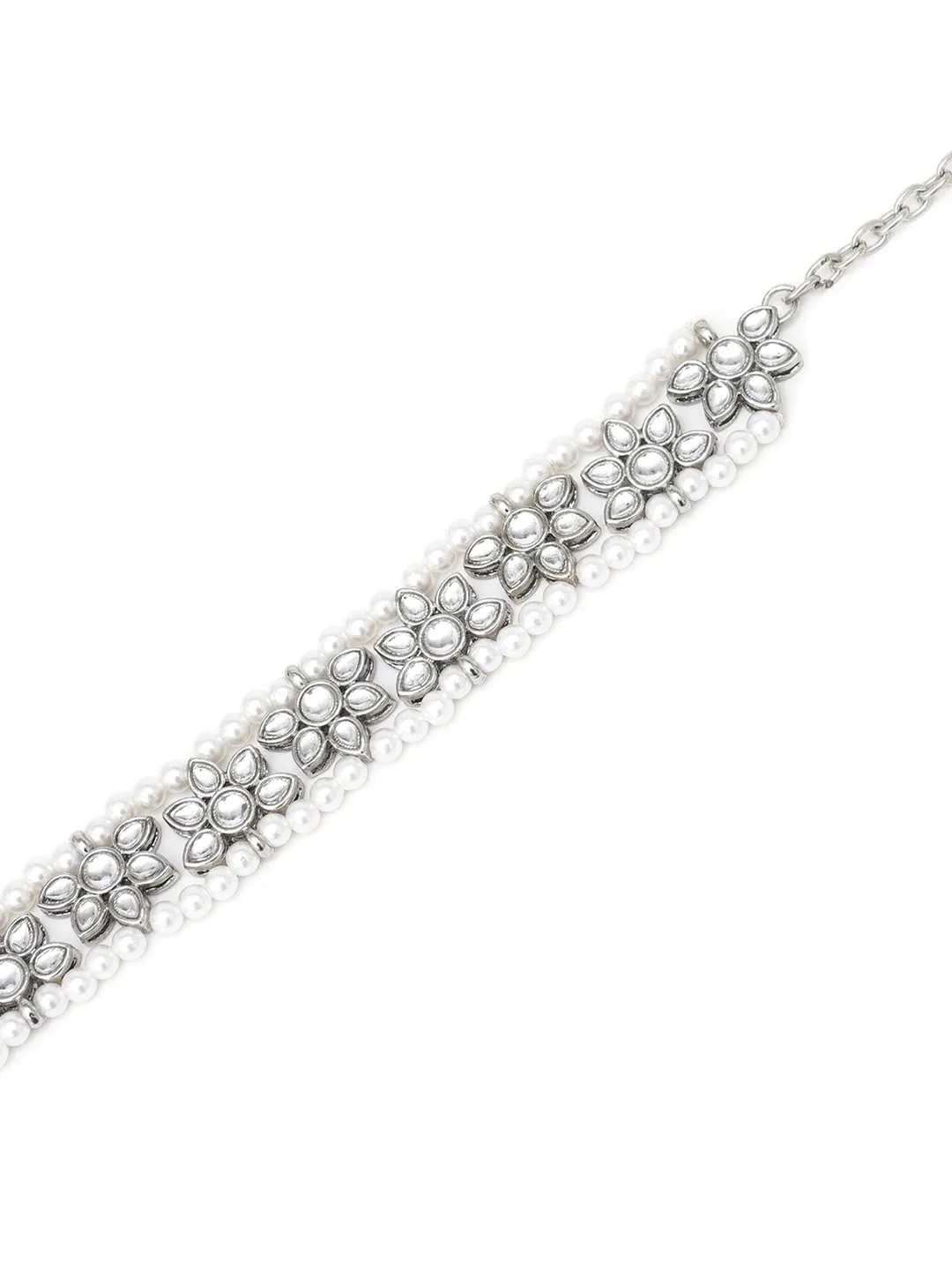 Women Silver-Toned Embellished Hairband