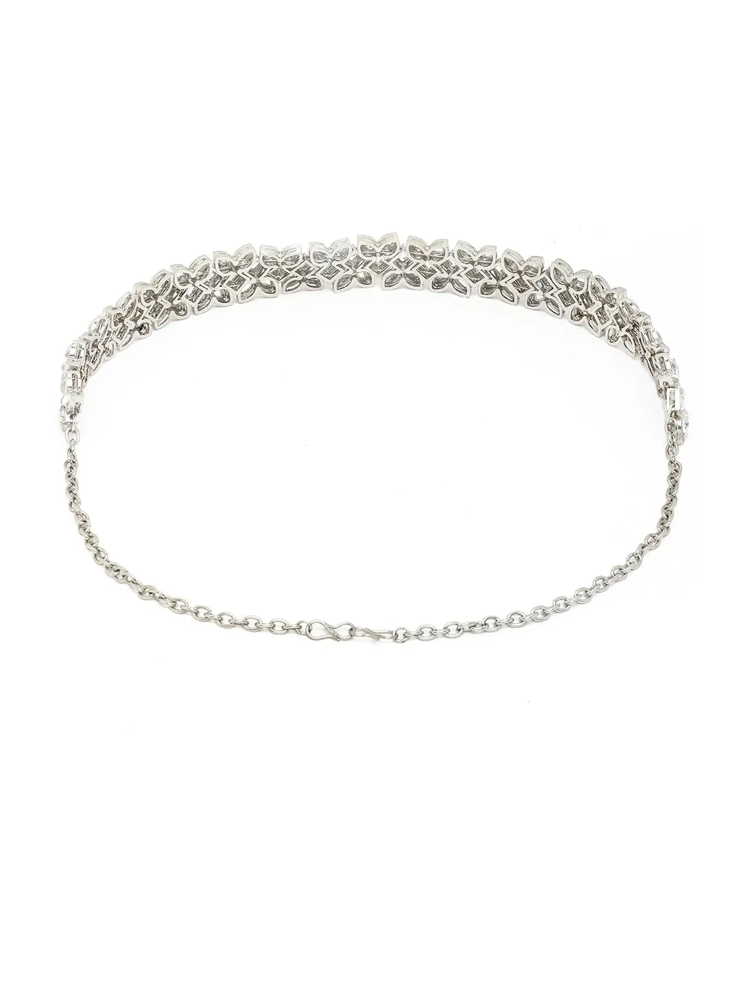 Women Silver-Toned Embellished Hairband