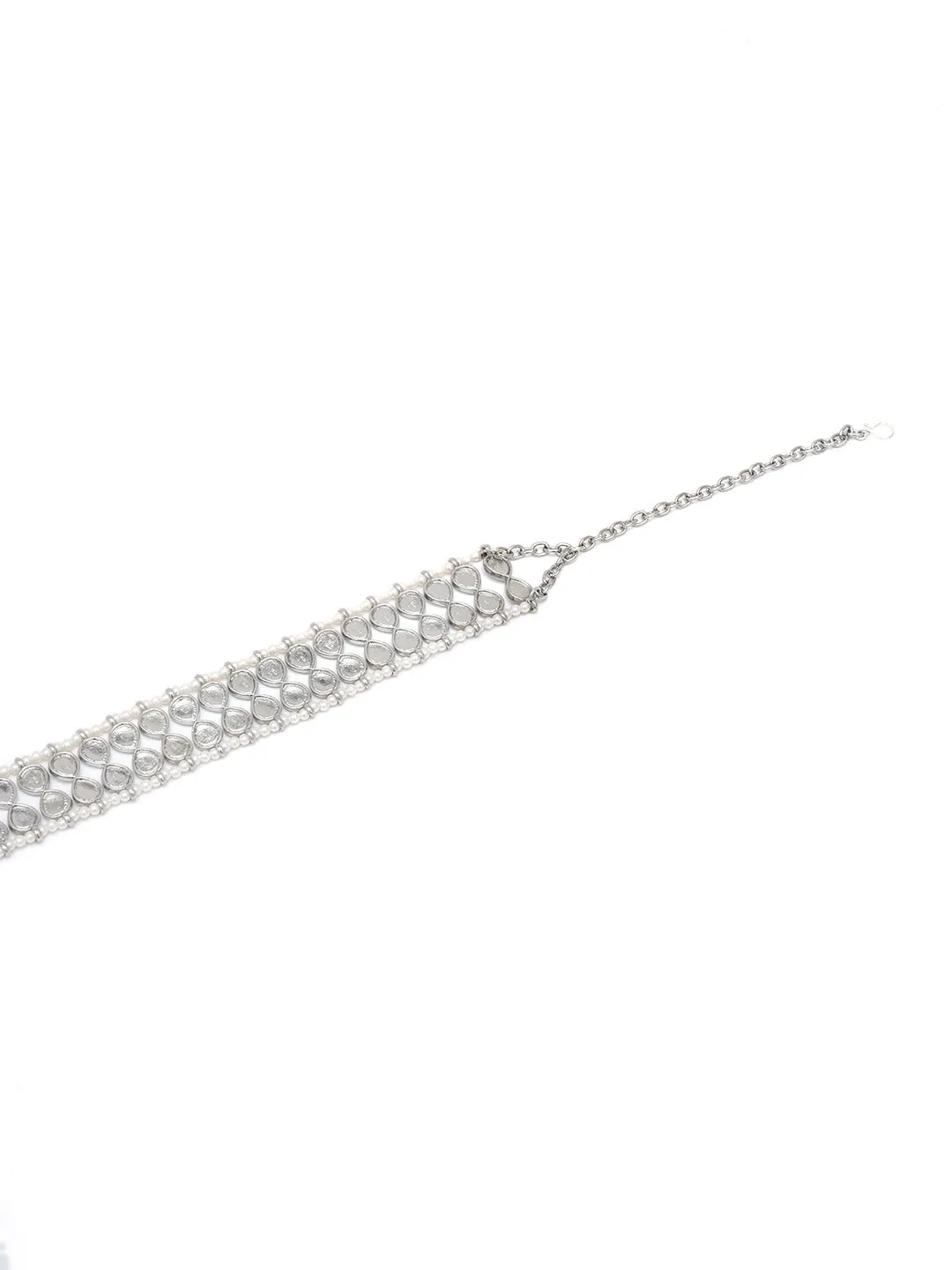 Women Silver-Toned Embellished Hairband