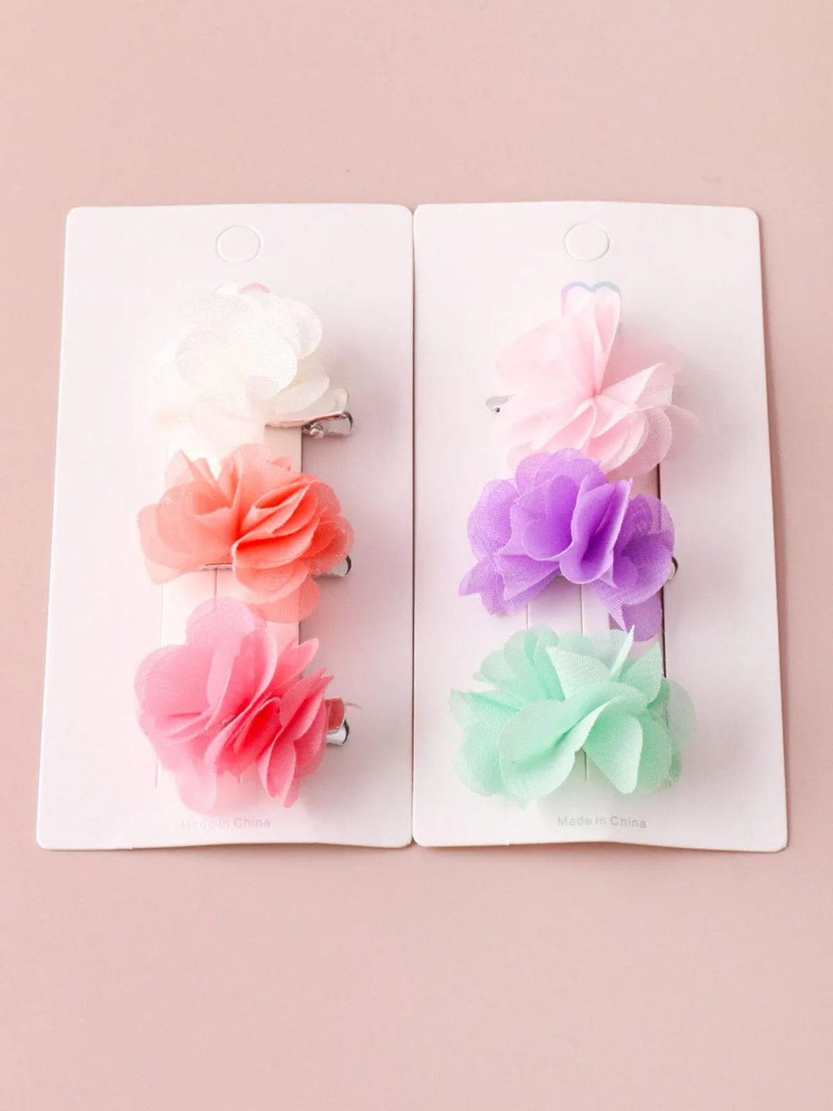 WOMEN'S ASSORTED COLORS FLOWER HAIR CLIP