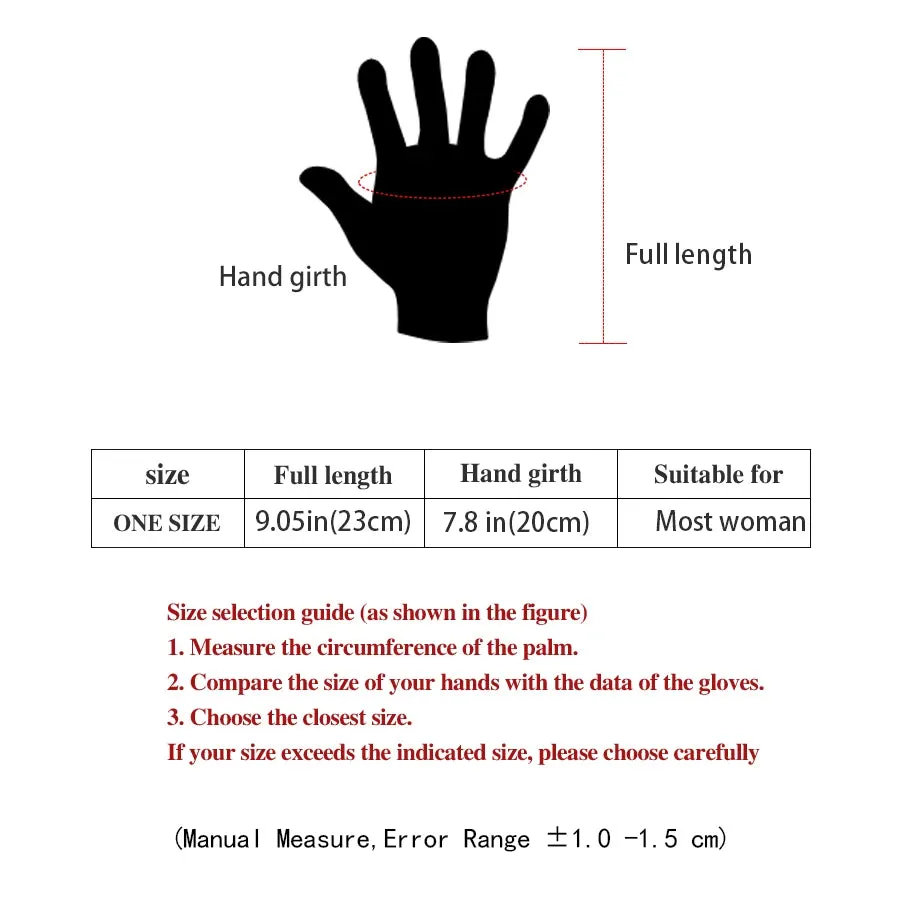 Women's Winter Suede Plush Gloves